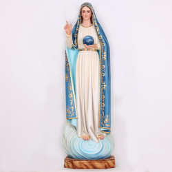 Virgen de Fátima con el mundo
