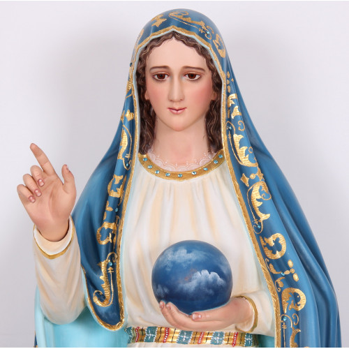 Virgen de Fátima con el mundo